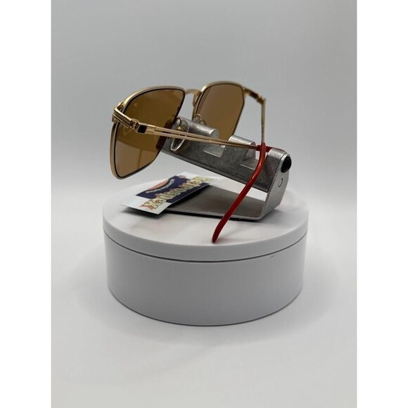 NEW Vintage Sunglasses | Non RX | Mens Square Style | Tortoise & Gold | #844 - Picture 7 of 10